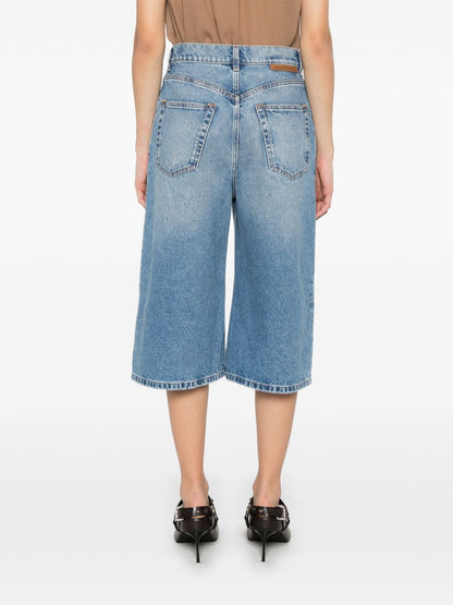 Denim cotton bermuda shorts