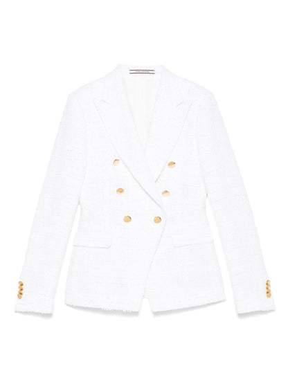 Cotton single-breasted jacket