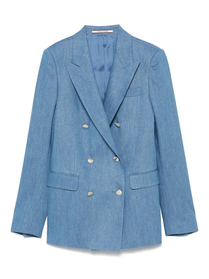 Cotton double-breasted jacket