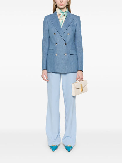 Cotton double-breasted jacket