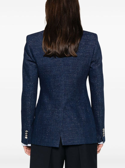 Cotton double-breasted jacket