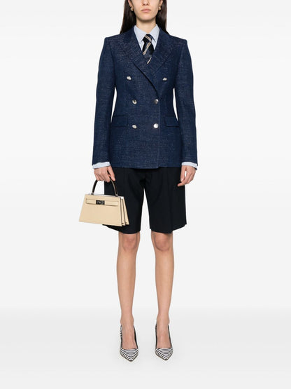 Cotton double-breasted jacket