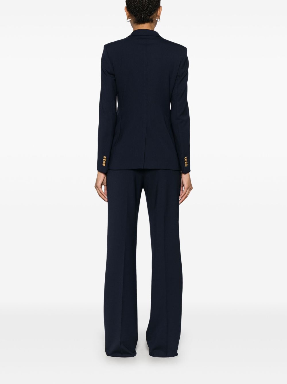 Wool blend double-breasted suit