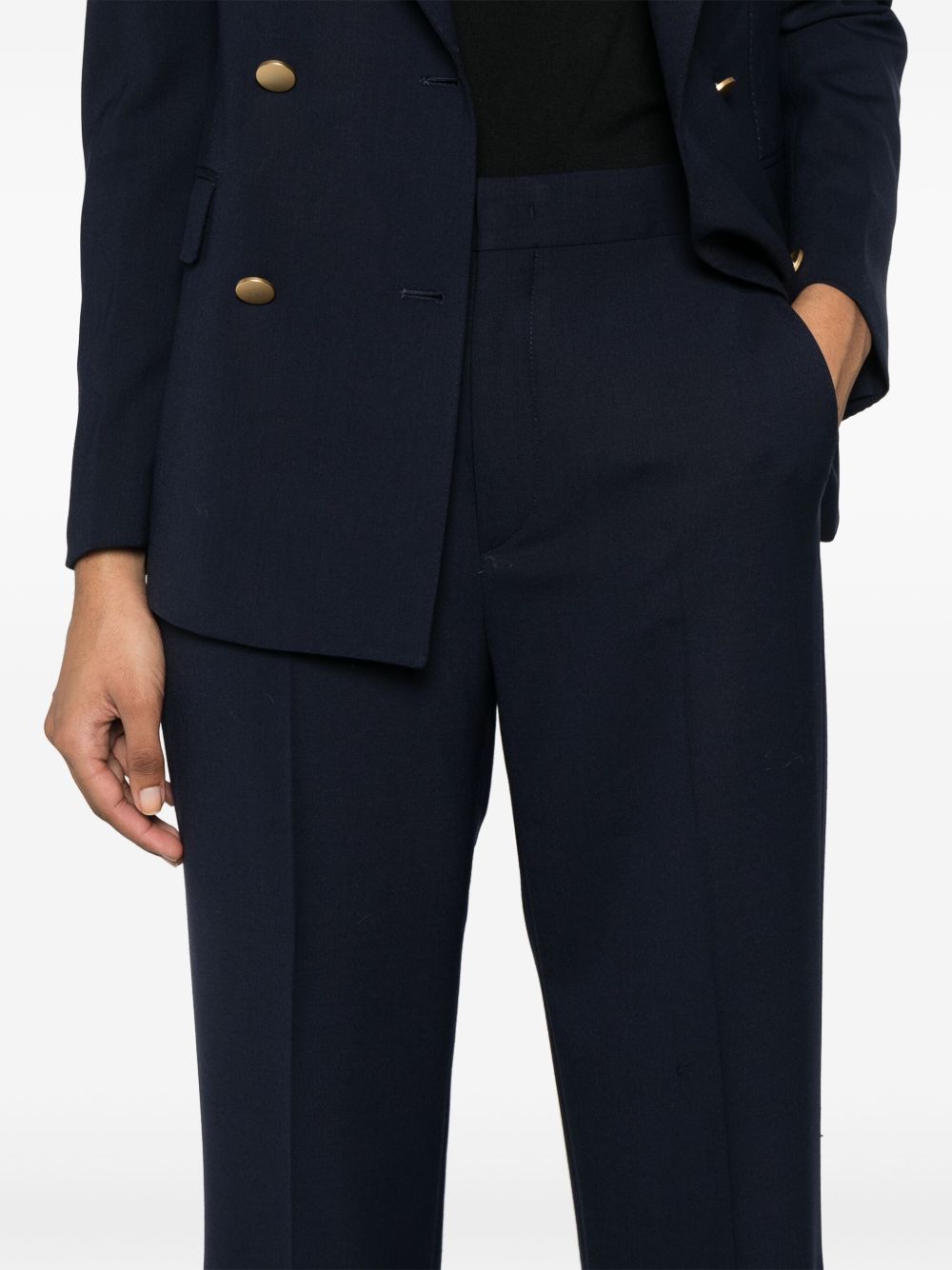 Wool blend double-breasted suit