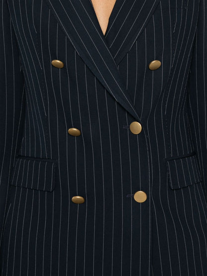 Striped double-breasted suit