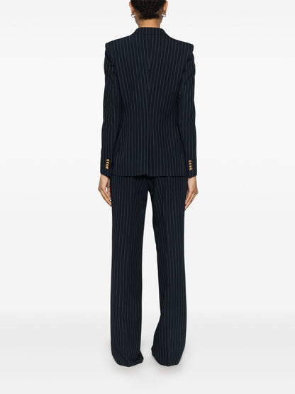 Striped double-breasted suit