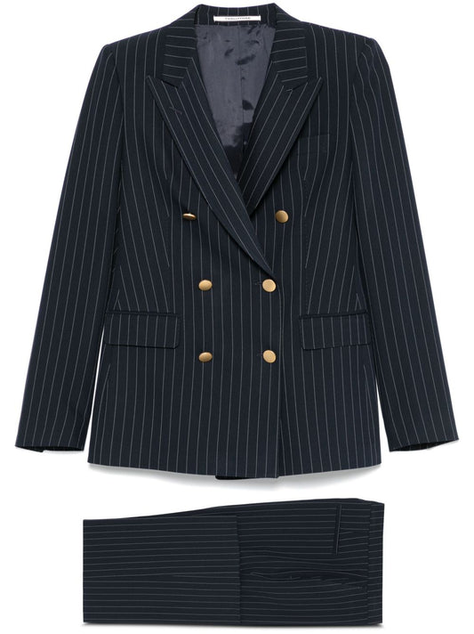 Striped double-breasted suit