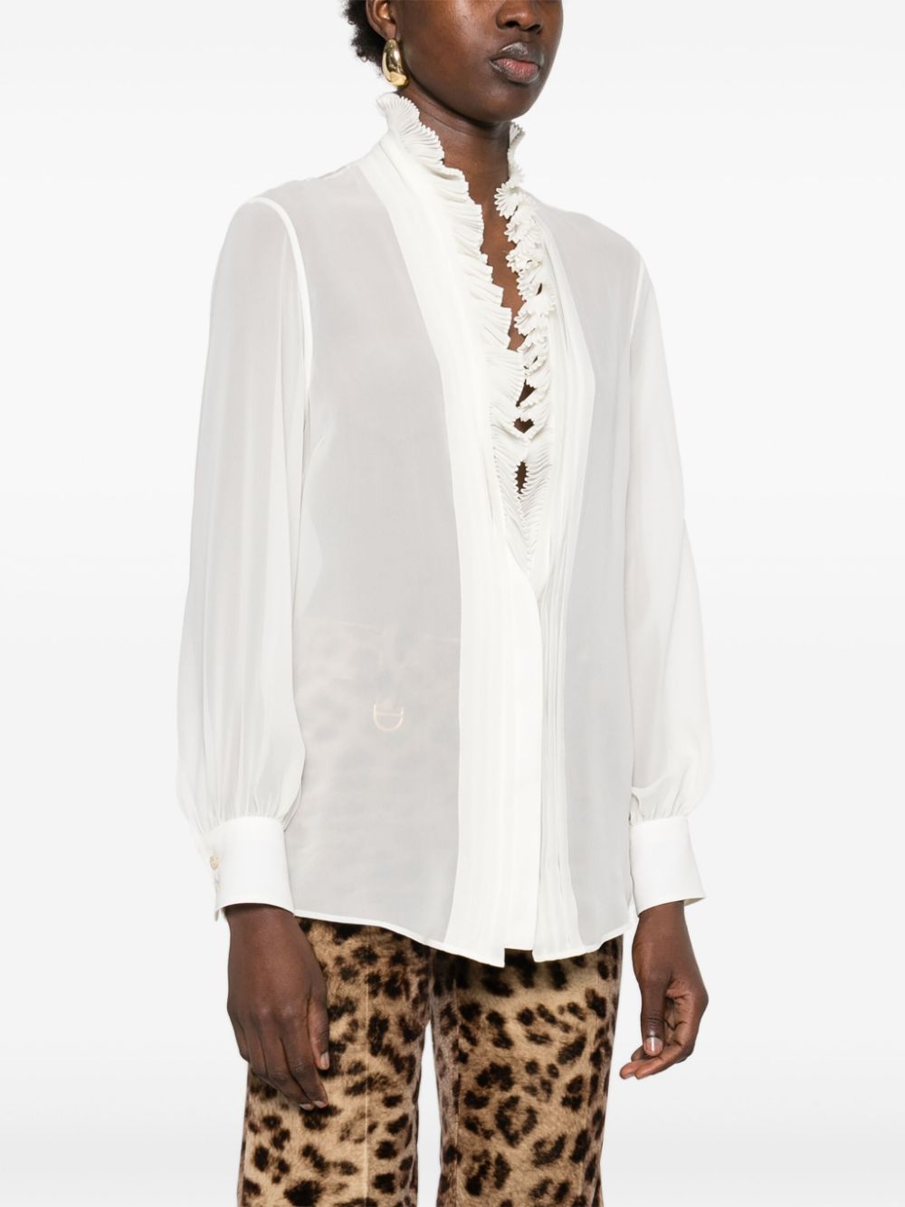 Silk georgette shirt