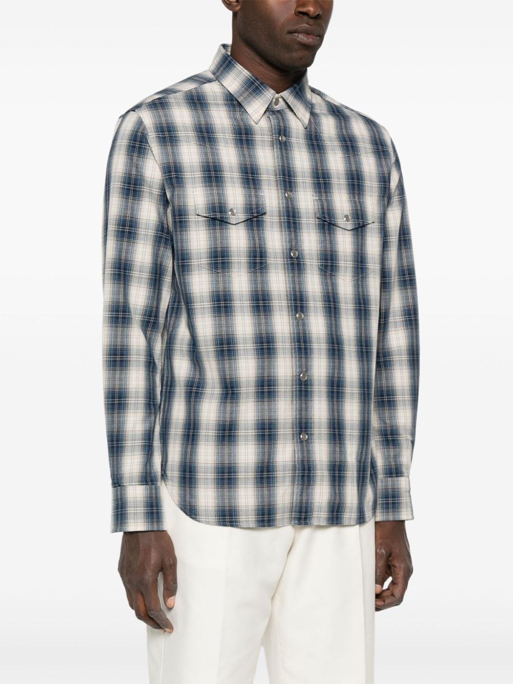 Checked cotton shirt