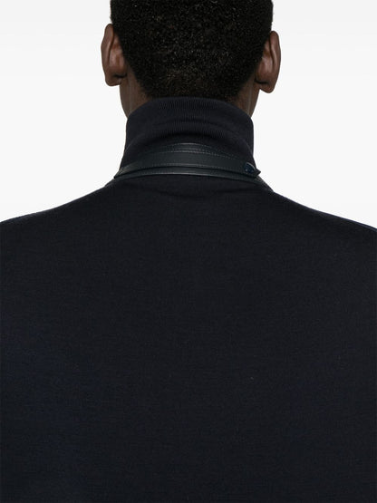Wool zipped sweater