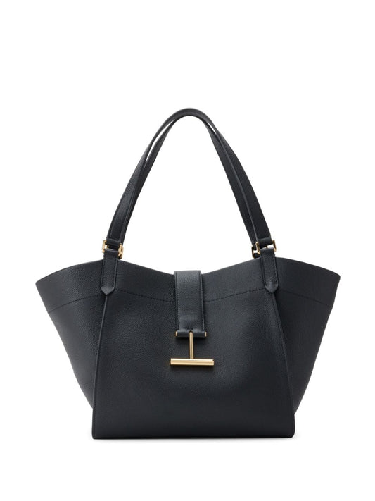 Medium leather tote bag