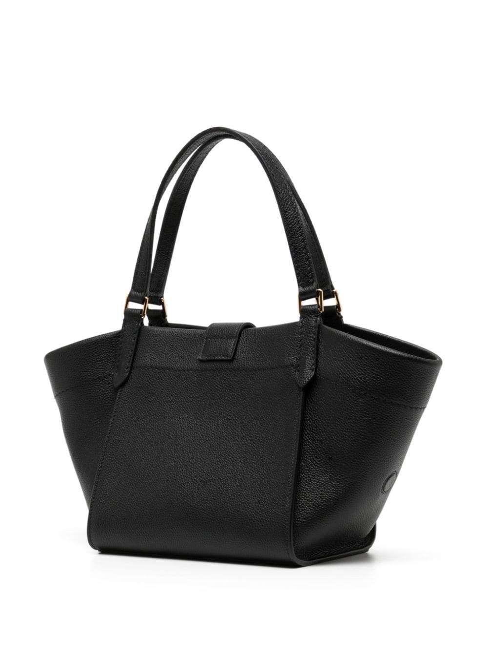 Small leather tote bag