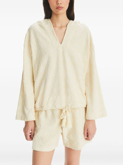 Jacquard sponge hoodie