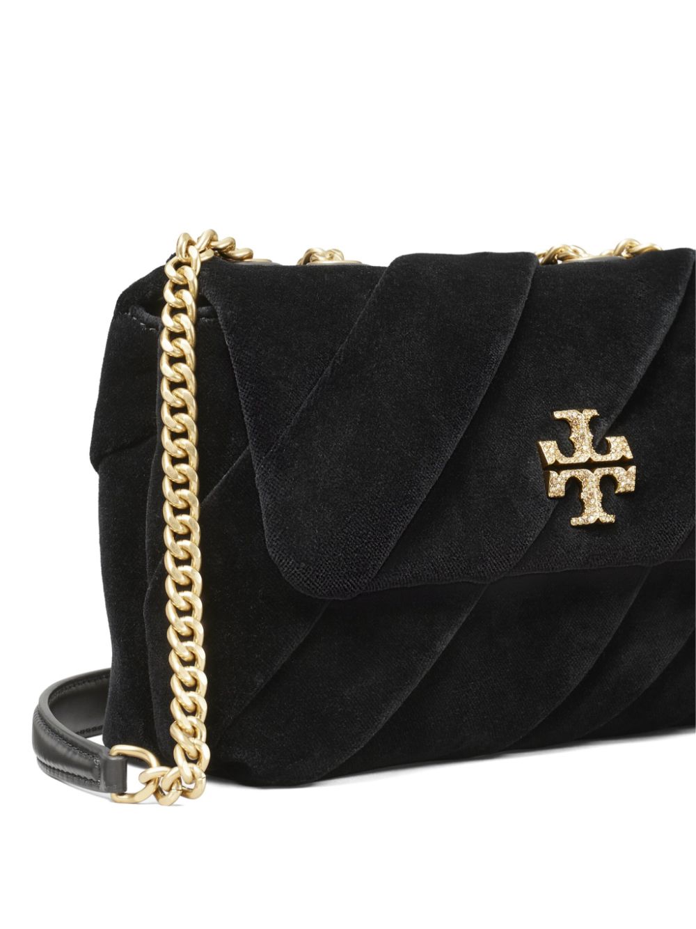 Kira small velvet shoulder bag