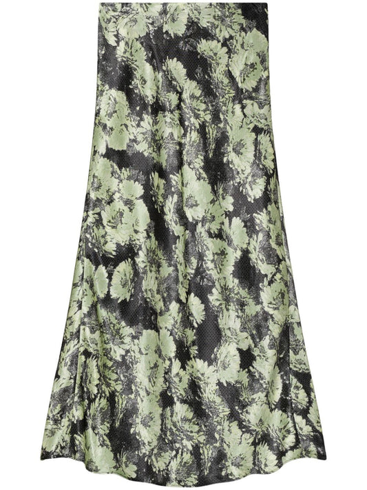 Printed long skirt