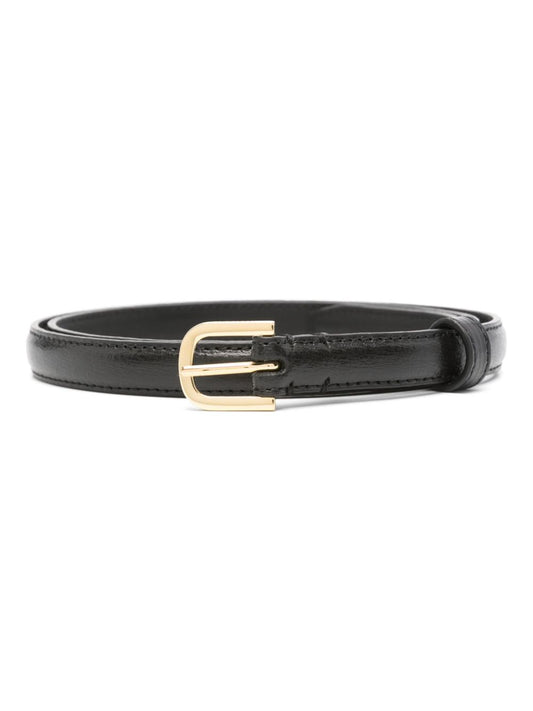 Leather thin belt