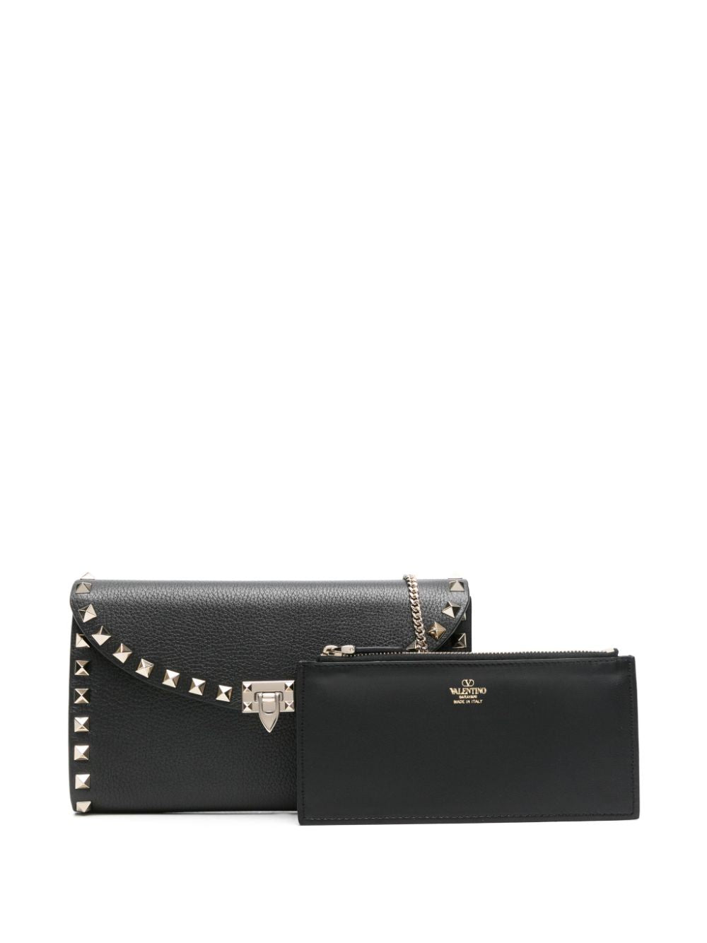 Leather rockstud mini bag with strap