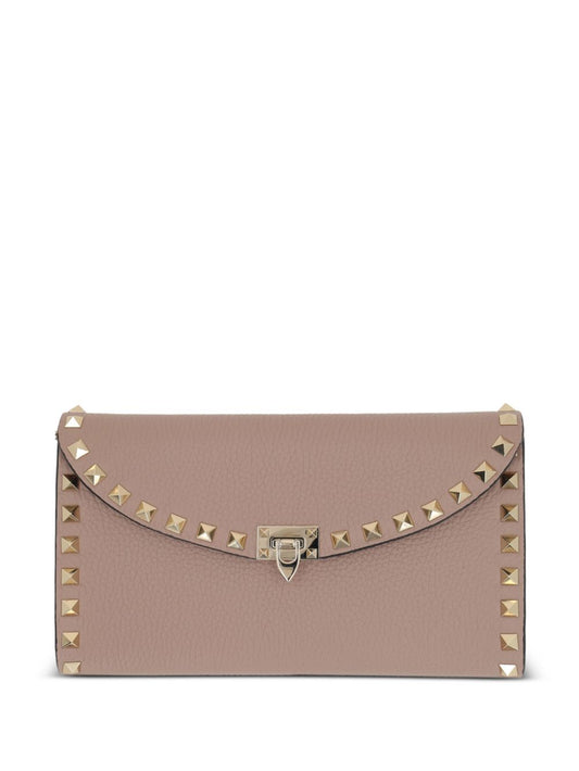 Leather rockstud mini bag with strap