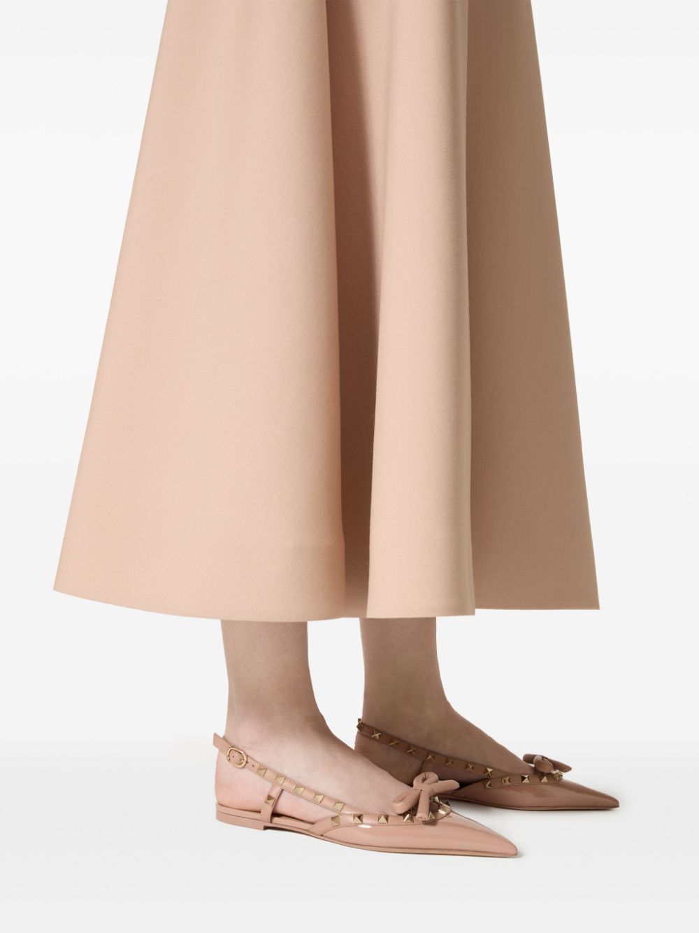 Slingback rockstud ballet flat