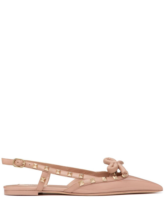 Slingback rockstud ballet flat