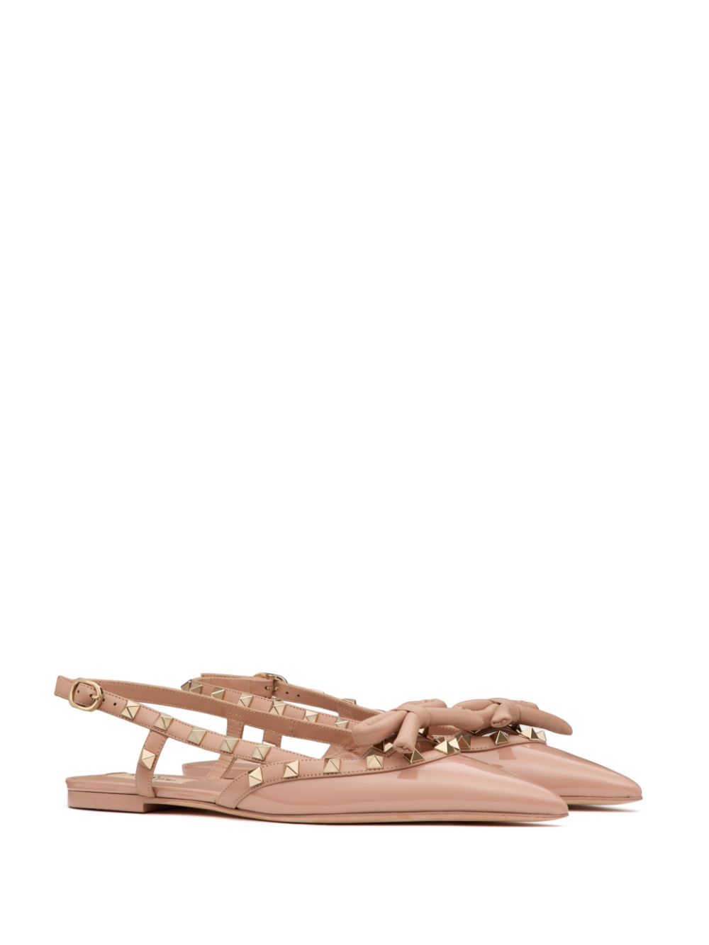 Slingback rockstud ballet flat