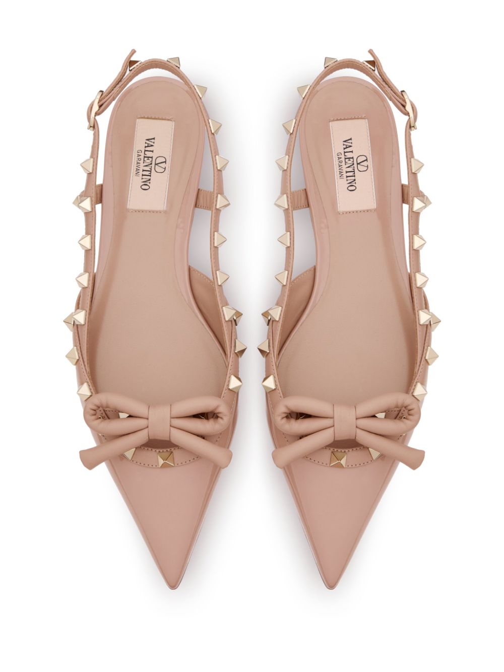 Slingback rockstud ballet flat