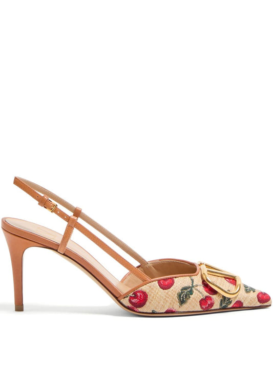Vlogo signature slingback pumps