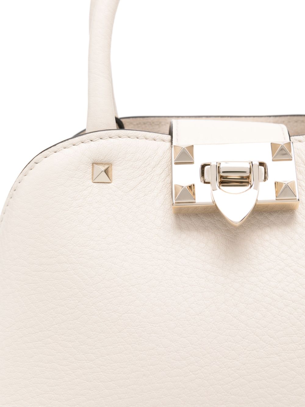 Small leather rockstud handbag