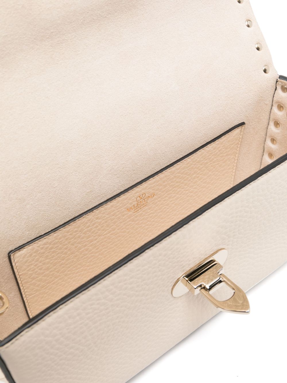 Leather rockstud crossbody bag