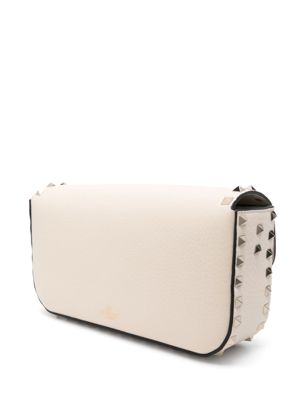 Leather rockstud crossbody bag