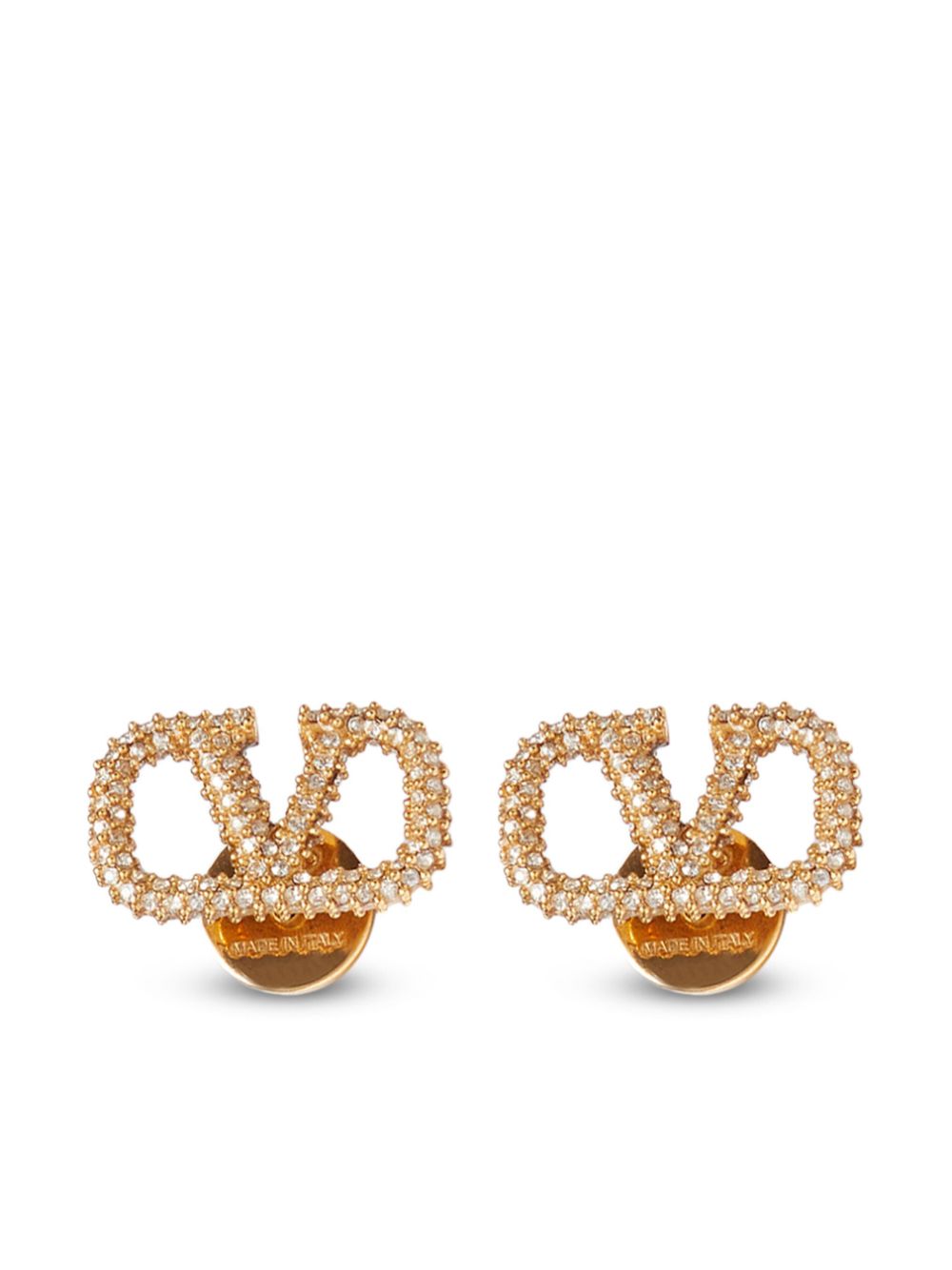 Vlogo signature strass earrings