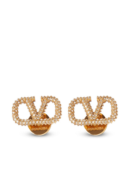 Vlogo signature strass earrings