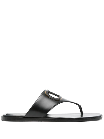 Vlogo cut-out leather sandals
