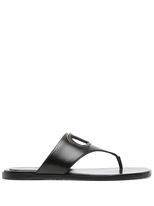 Vlogo cut-out leather sandals