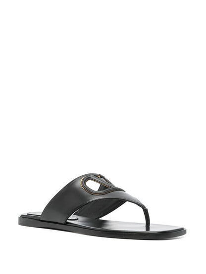 Vlogo cut-out leather sandals