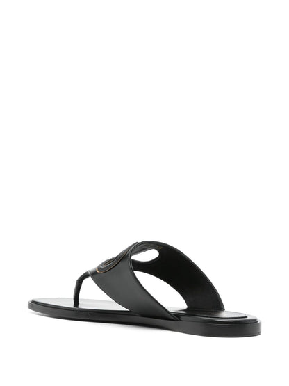 Vlogo cut-out leather sandals