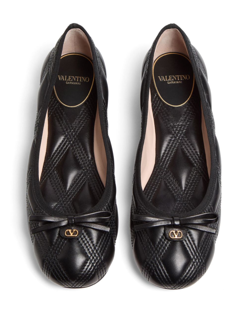 Quiltie 67 leather ballet flats