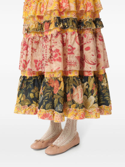 Quiltie 67 leather ballet flats