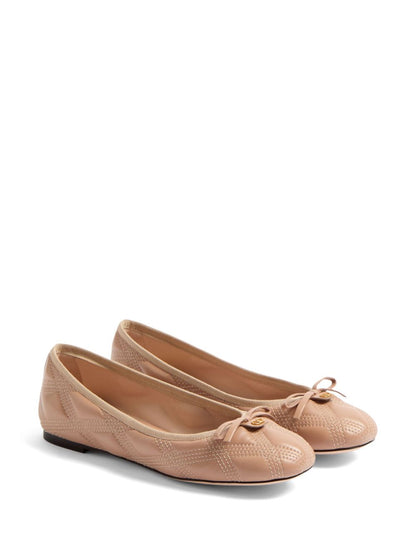 Quiltie 67 leather ballet flats