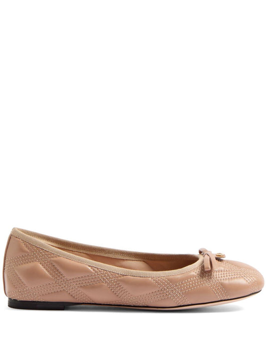 Quiltie 67 leather ballet flats