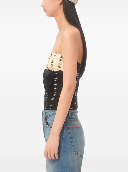 Silk chiffon top