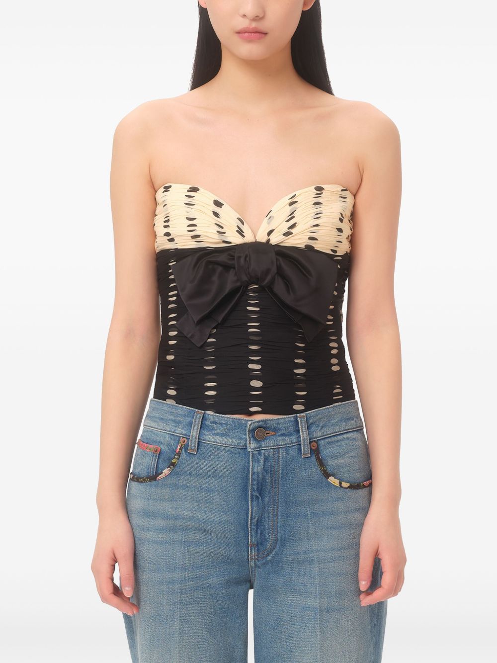 Silk chiffon top