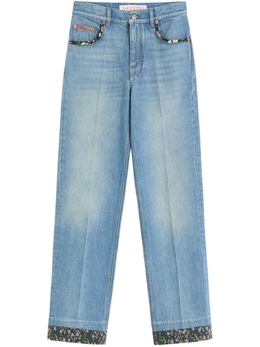 Denim cotton jeans