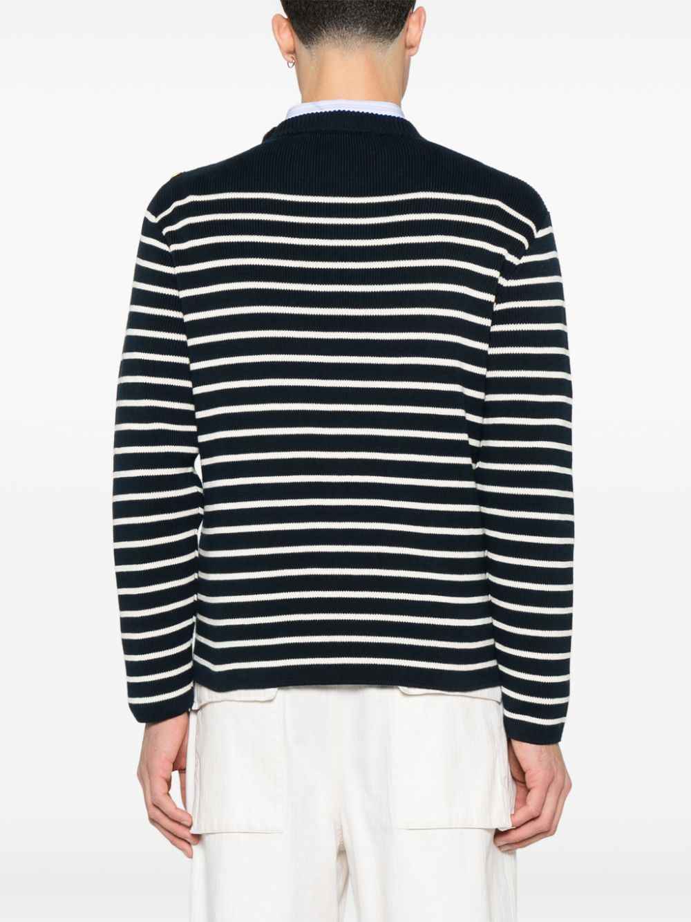 Striped cotton sweater