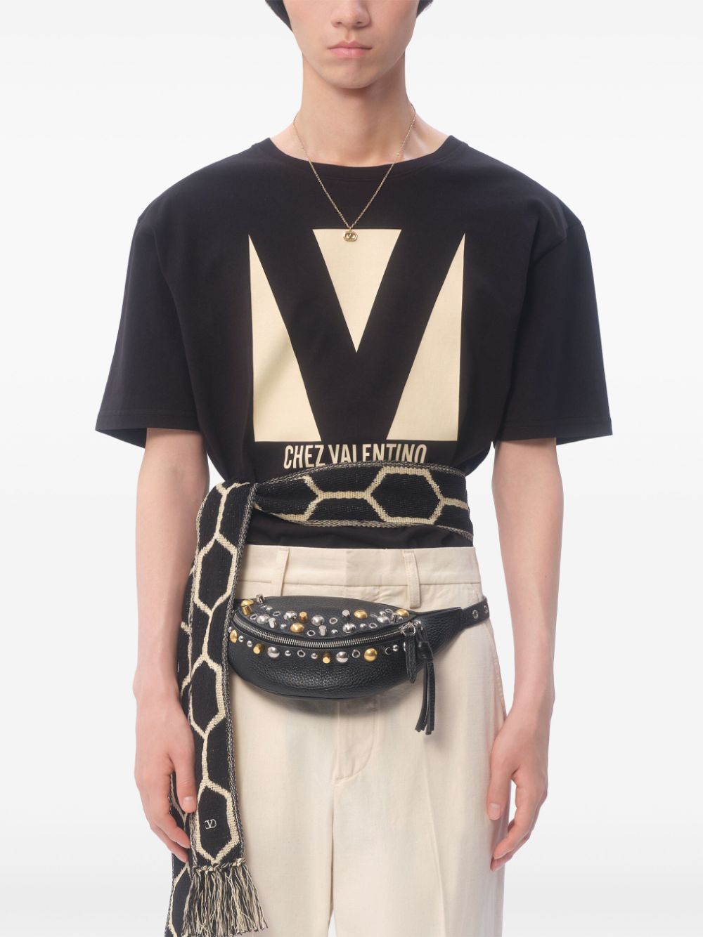 Chez valentino cotton t-shirt