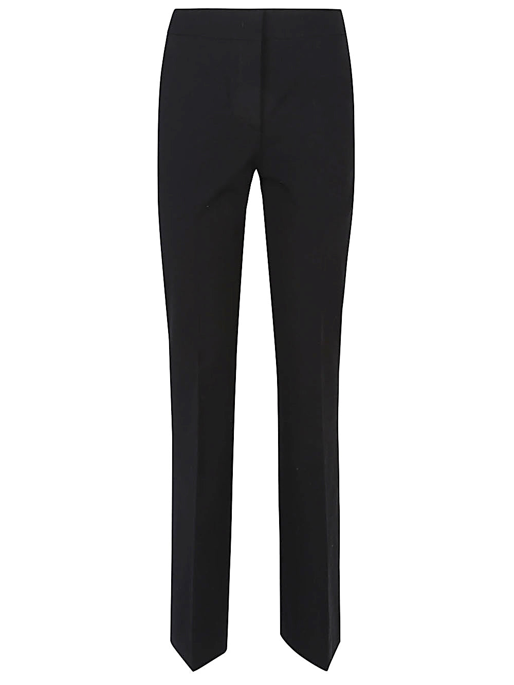 Flared cotton trousers