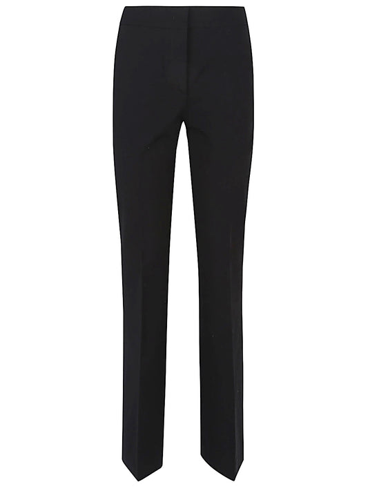 Flared cotton trousers
