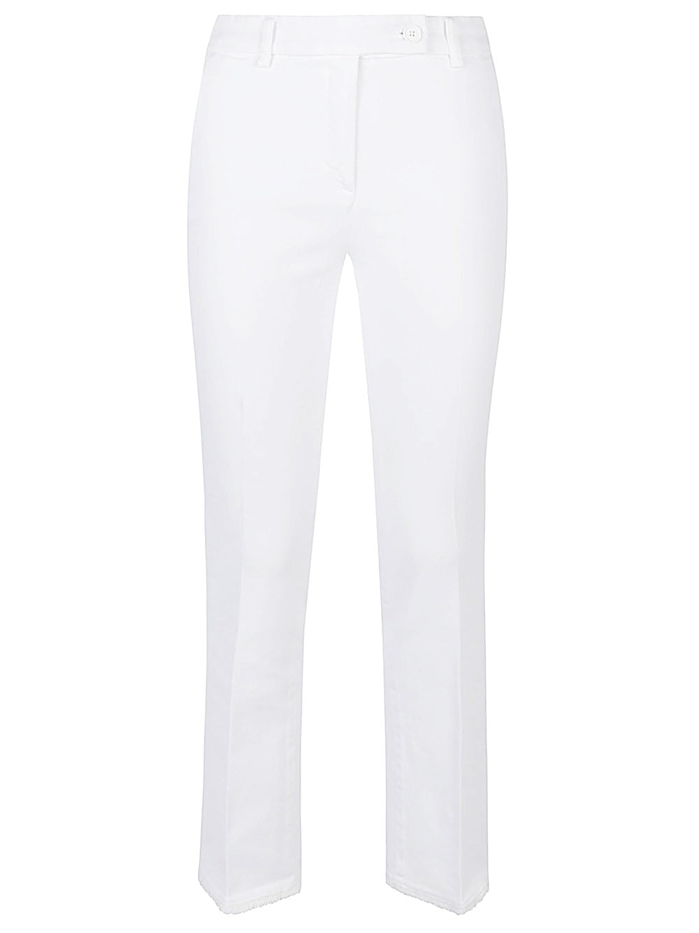 Cotton straigh-leg trousers