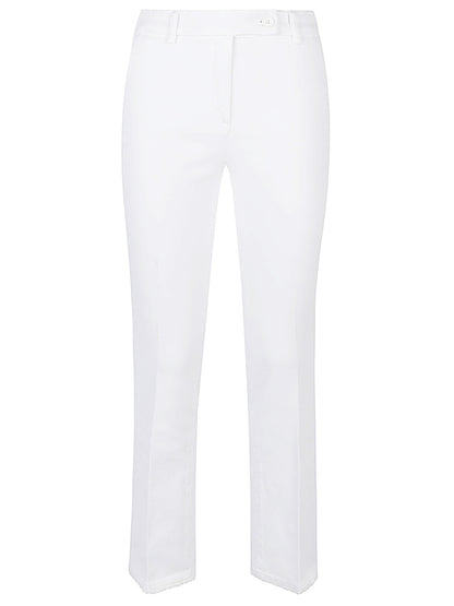 Cotton straigh-leg trousers