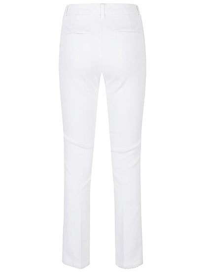 Cotton straigh-leg trousers